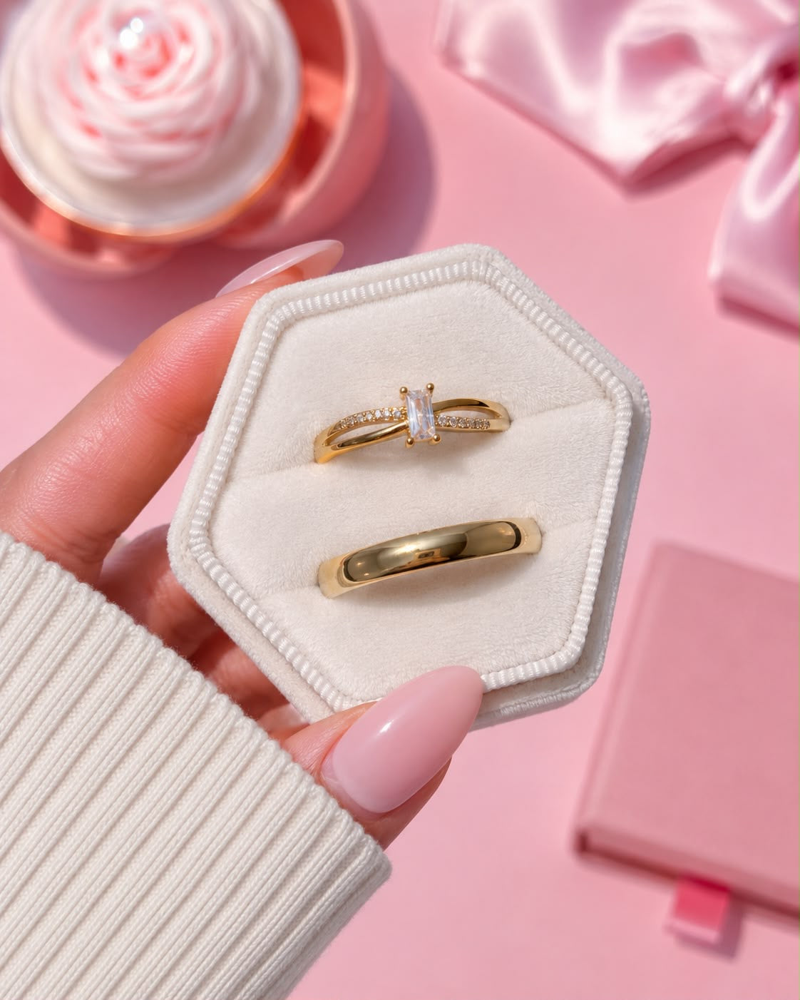 Anillo de promesa pareja Eterna