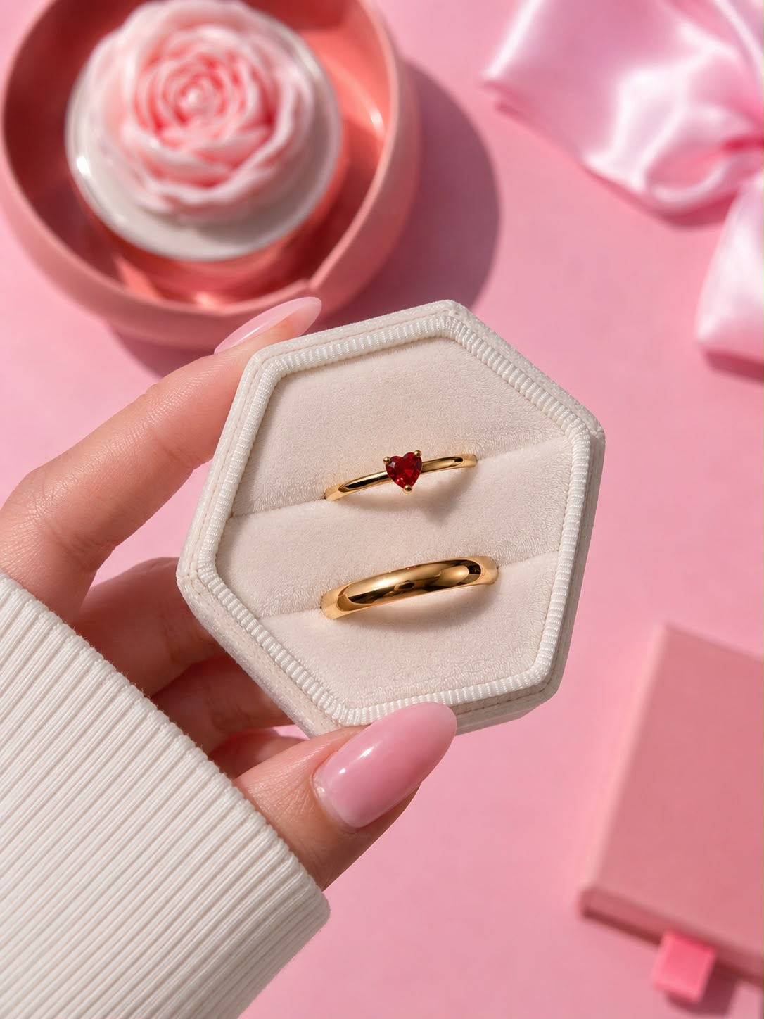 Anillo de promesa pareja Forever 💍