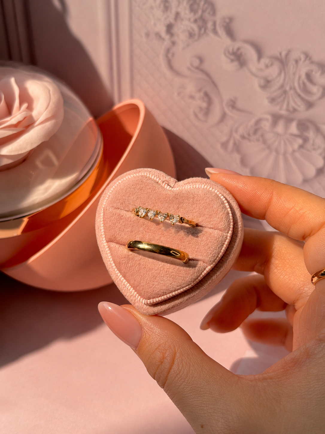 Anillo de promesa pareja Aurora✨