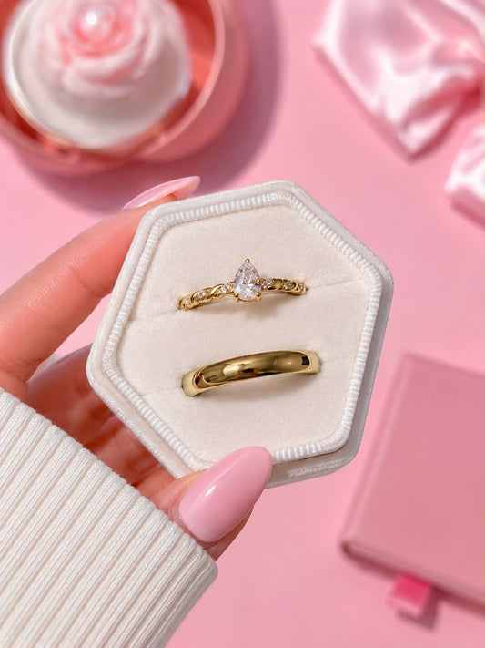Anillo de promesa pareja Destino