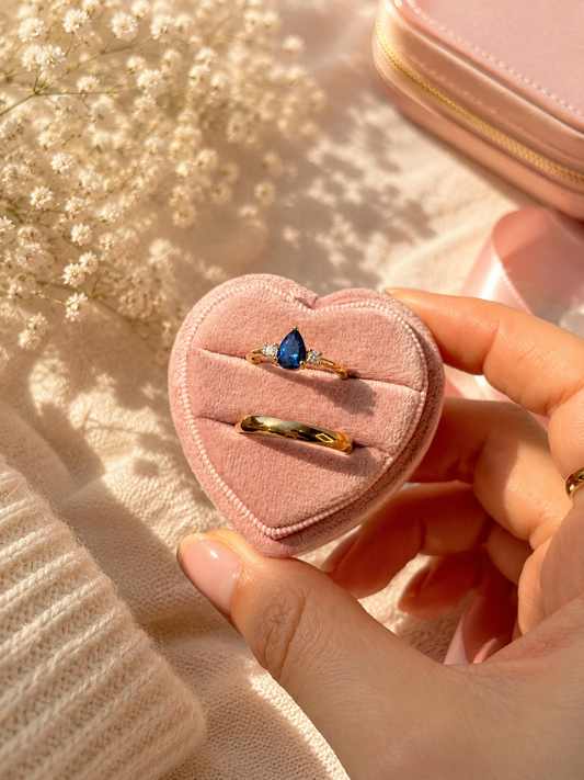 Anillo de promesa pareja Jasmine 🦢✨