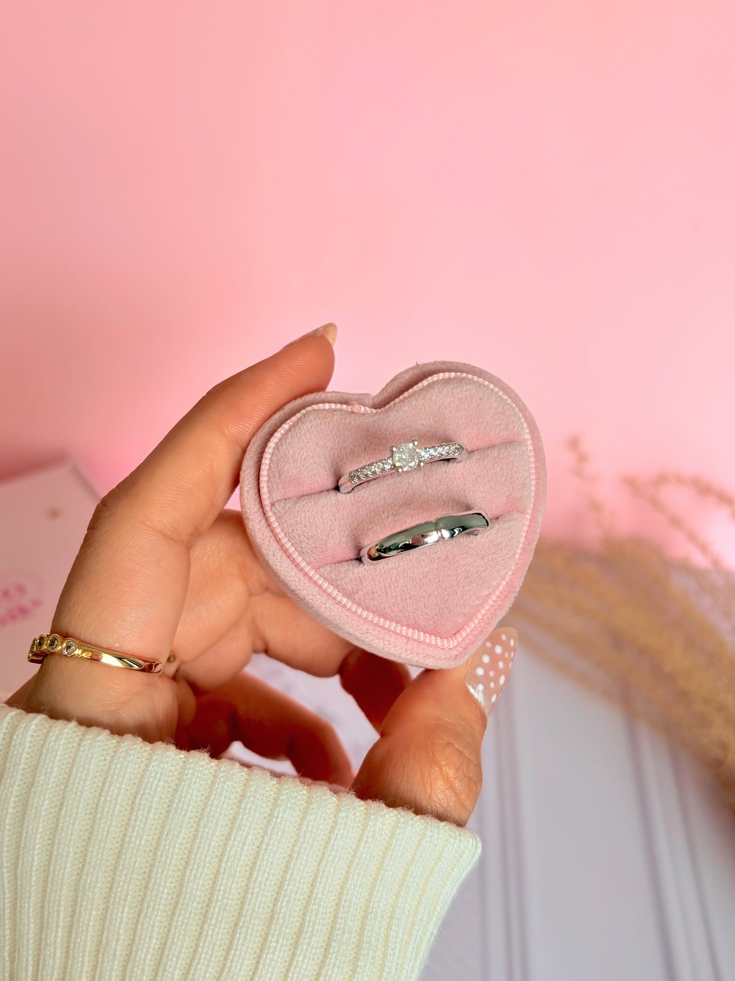 Anillo de promesa pareja cariño✨