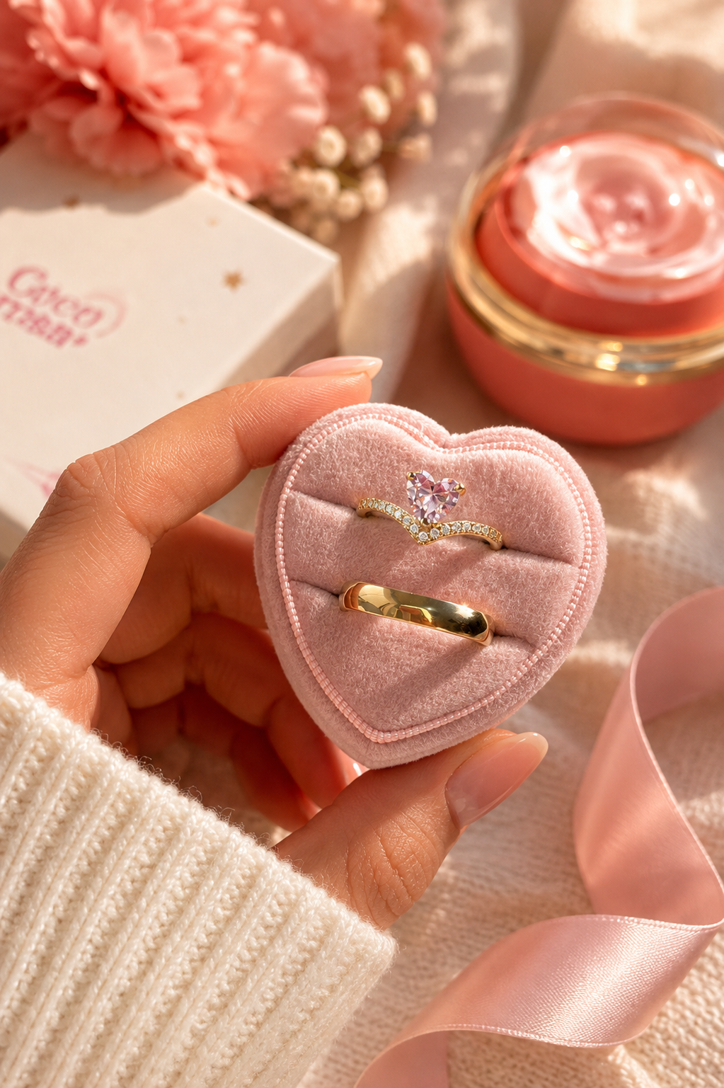 Anillo de promesa pareja Forever🎀✨