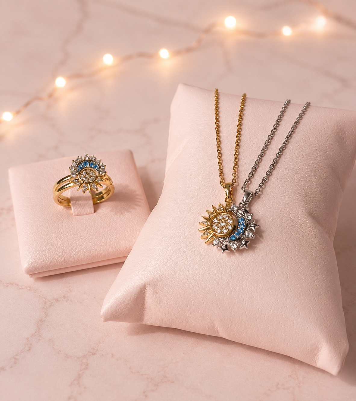 Set de cadenas Disney para mejores amigas eclipse 🌙☀️
