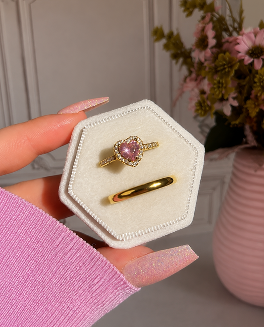 Anillo de promesa Pareja Pando heart