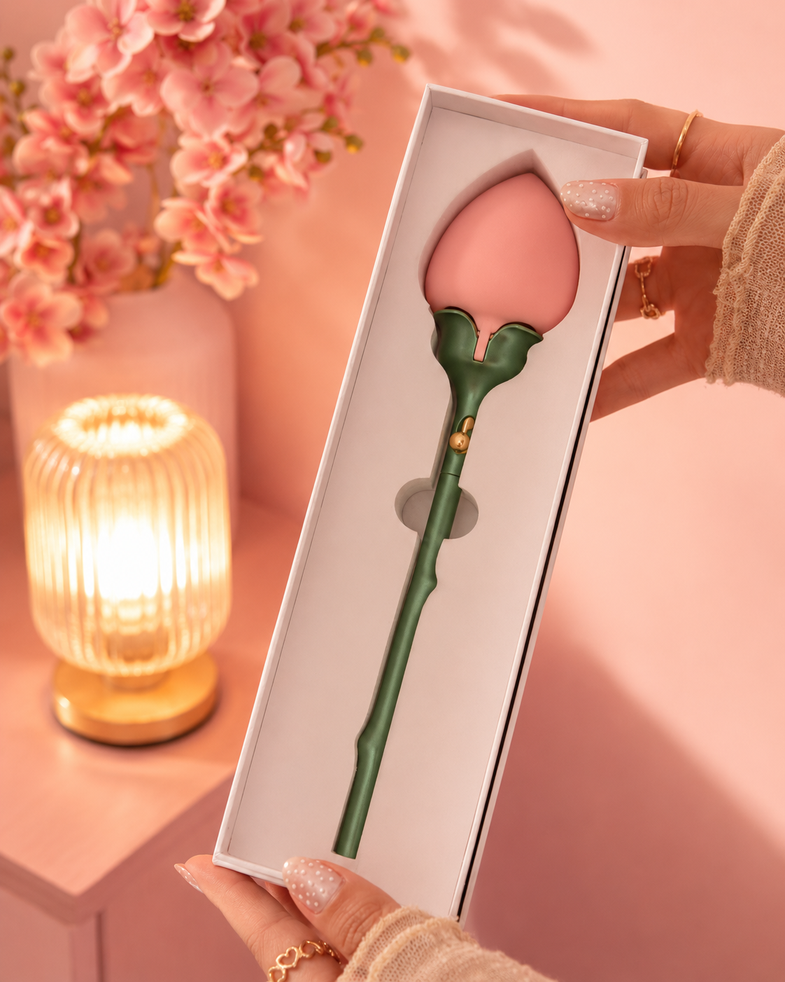Cofre tulipán para anillo