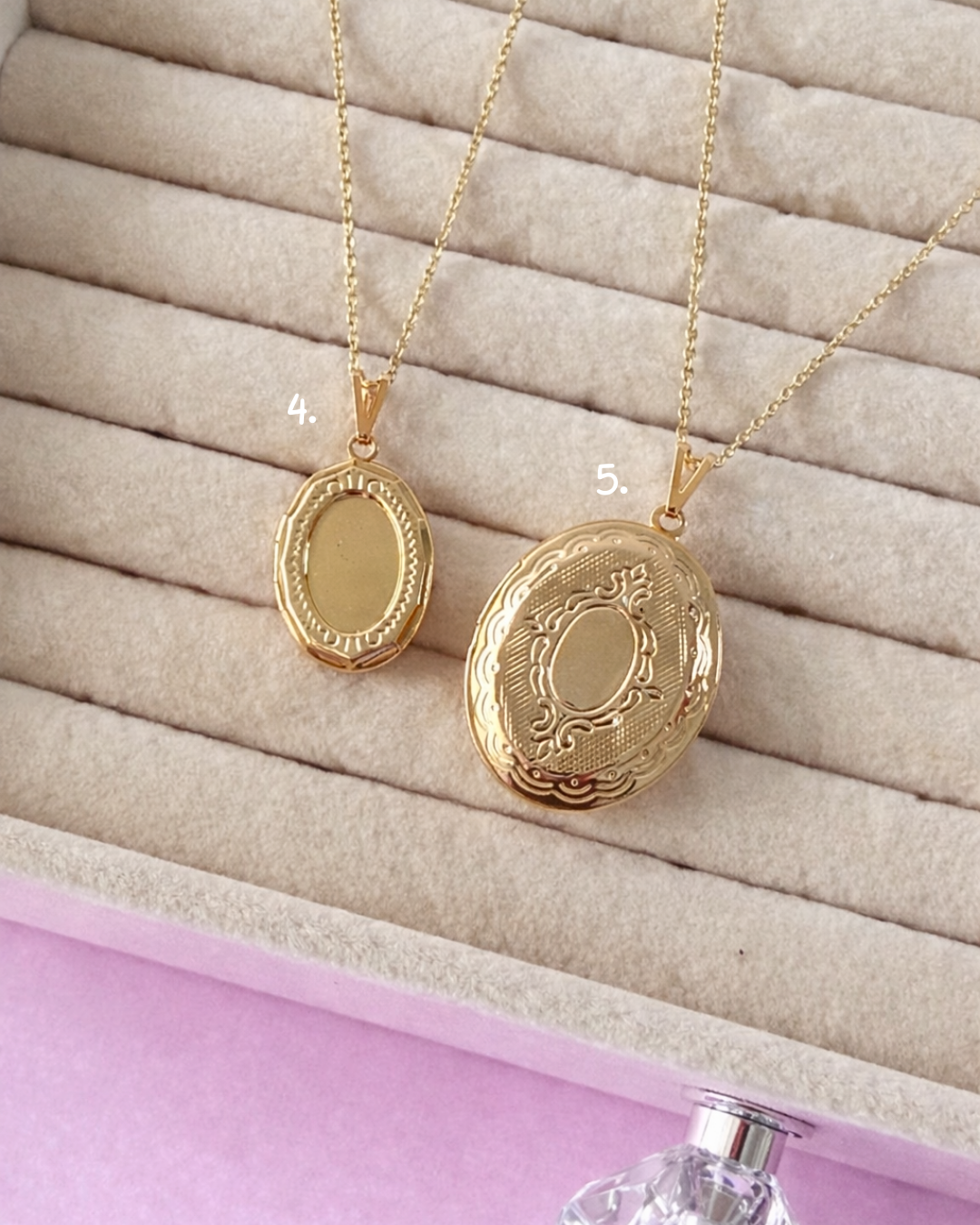 cadena de Relicario unisex personalizado grabado