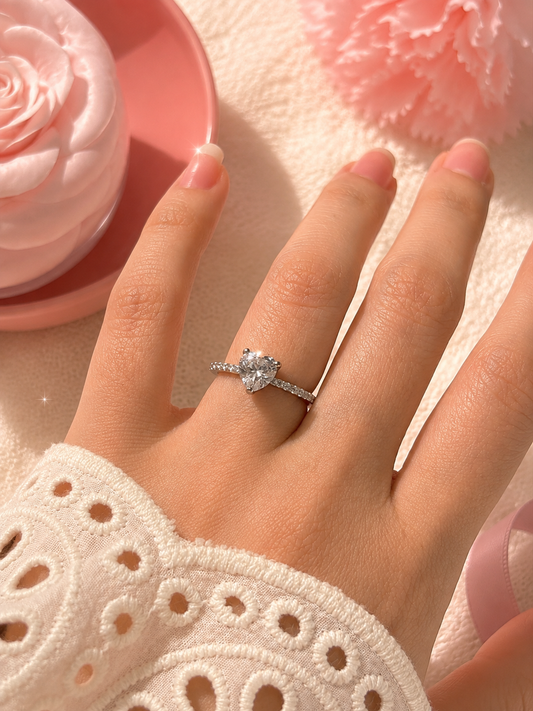 Anillo promesa o compromiso amor plata 925