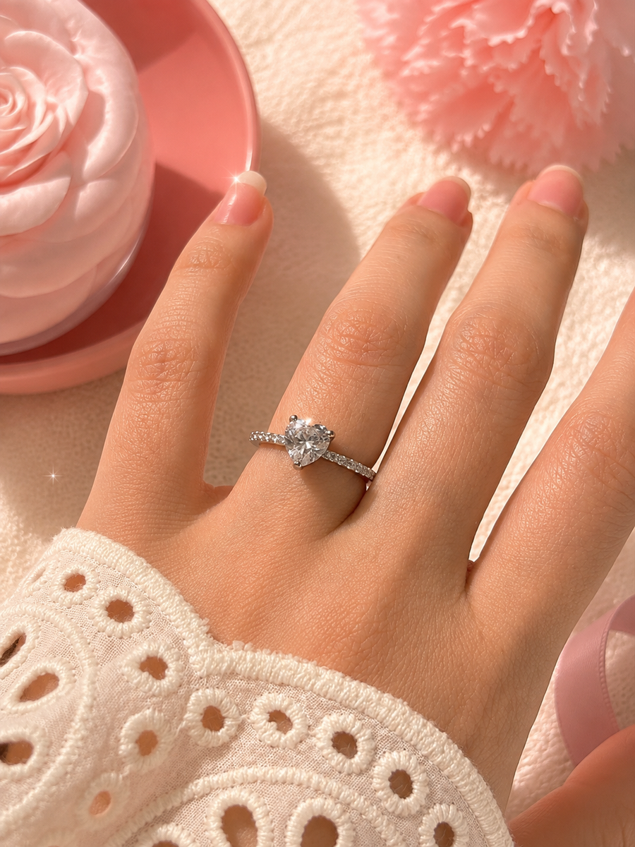 Anillo promesa o compromiso amor plata 925