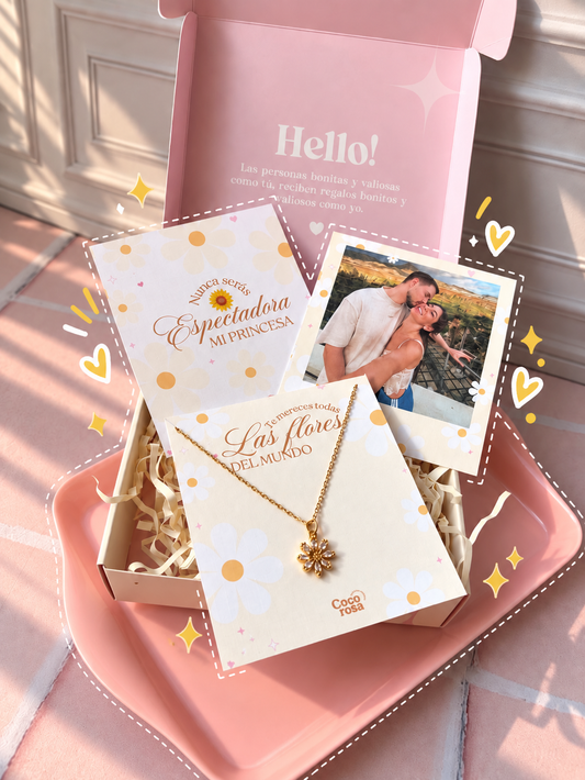Cajita de flores amarillas de 1 producto 🌻💫