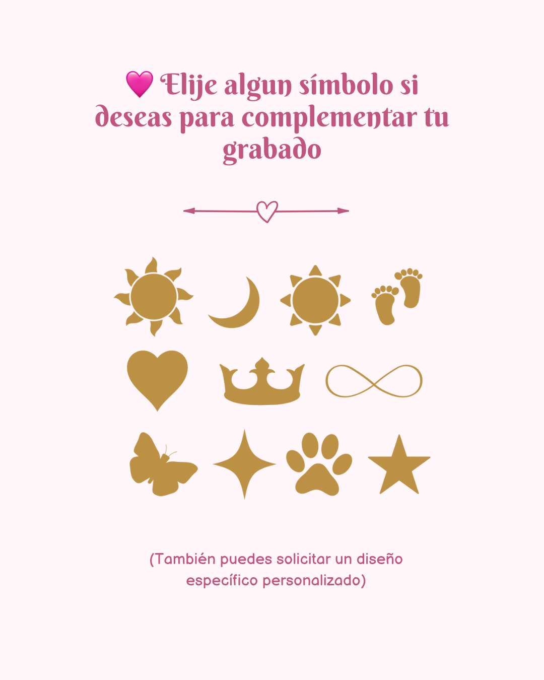 Brazalete grabado love oro rosa unisex ✨