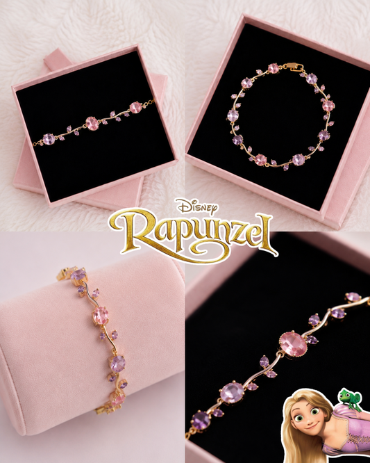 Pulsera dorada de Rapunzel Disney 🩷