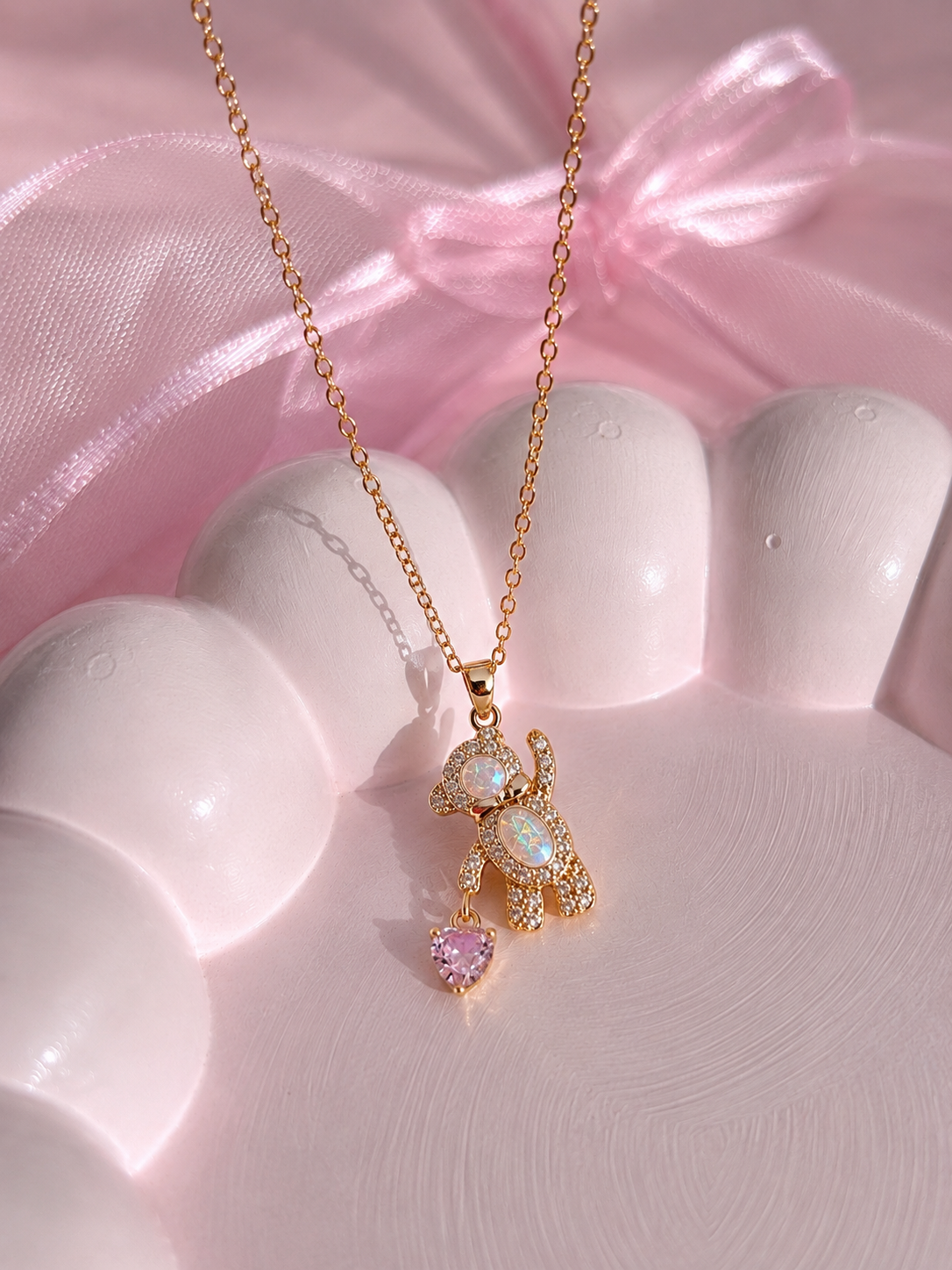 Cadena bonita de osito