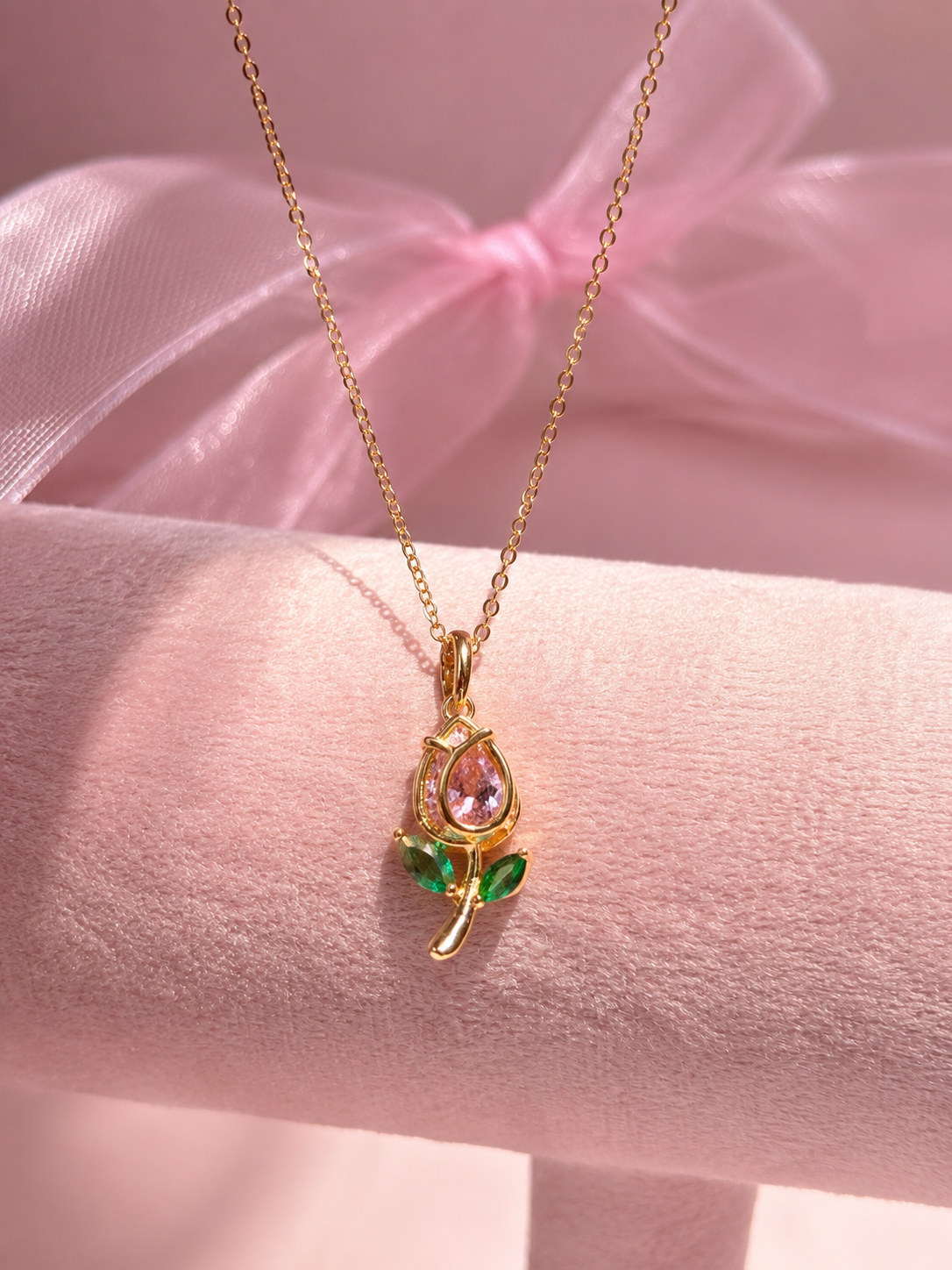 Cadena bonita de tulipán