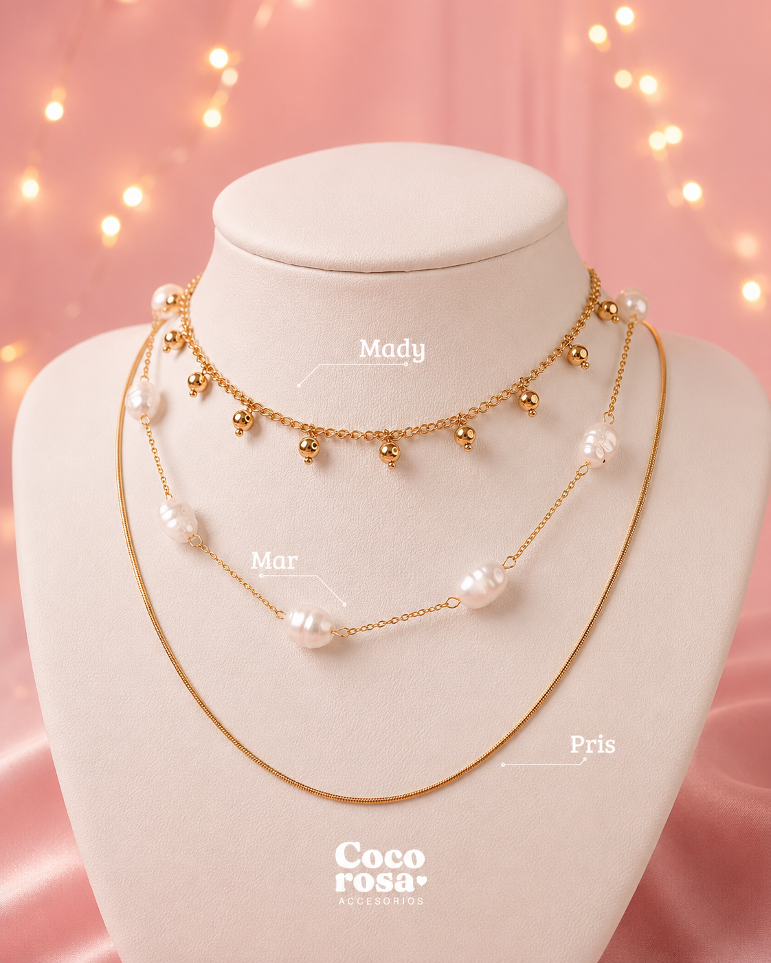 Cadena tipo chockers sweet
