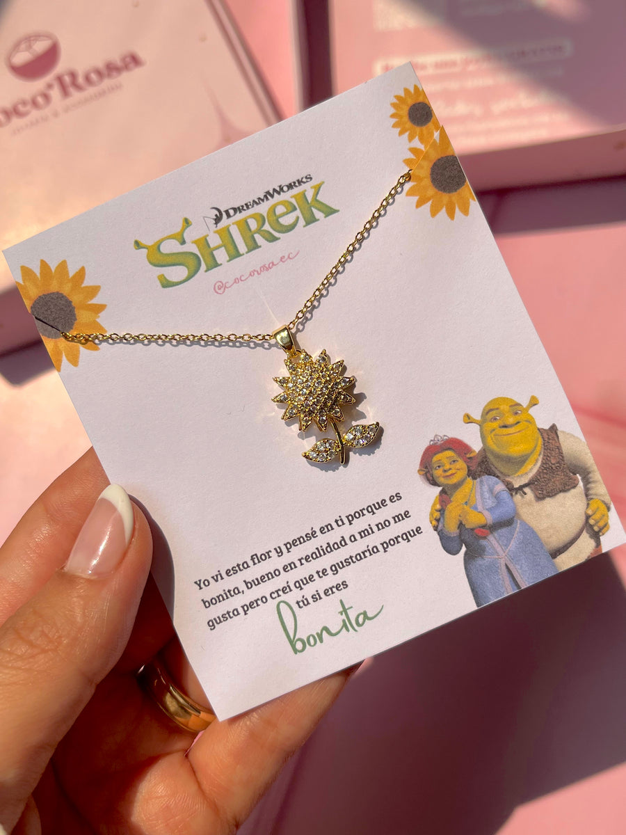 Cadena Disney anti ansiedad girasol Shrek🌻