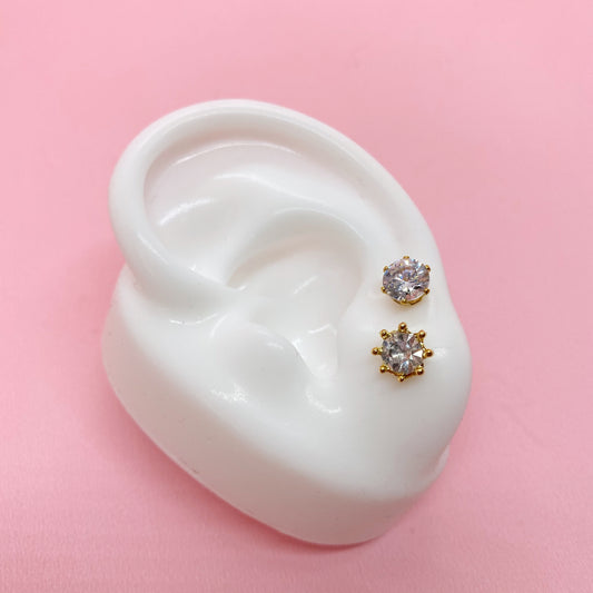 Aretes Zirconia