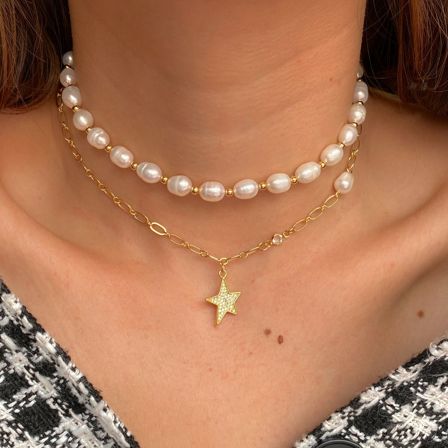 Cadena de perlas lovely